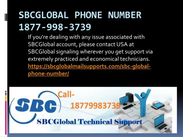 1877 998 3739 Sbcglobal support phone number