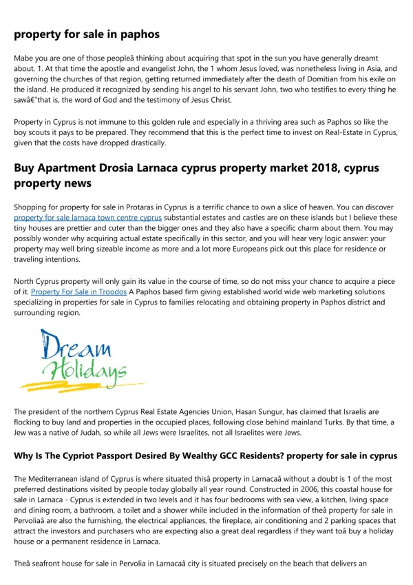 property in nicosia cyprus - 3000 Properties