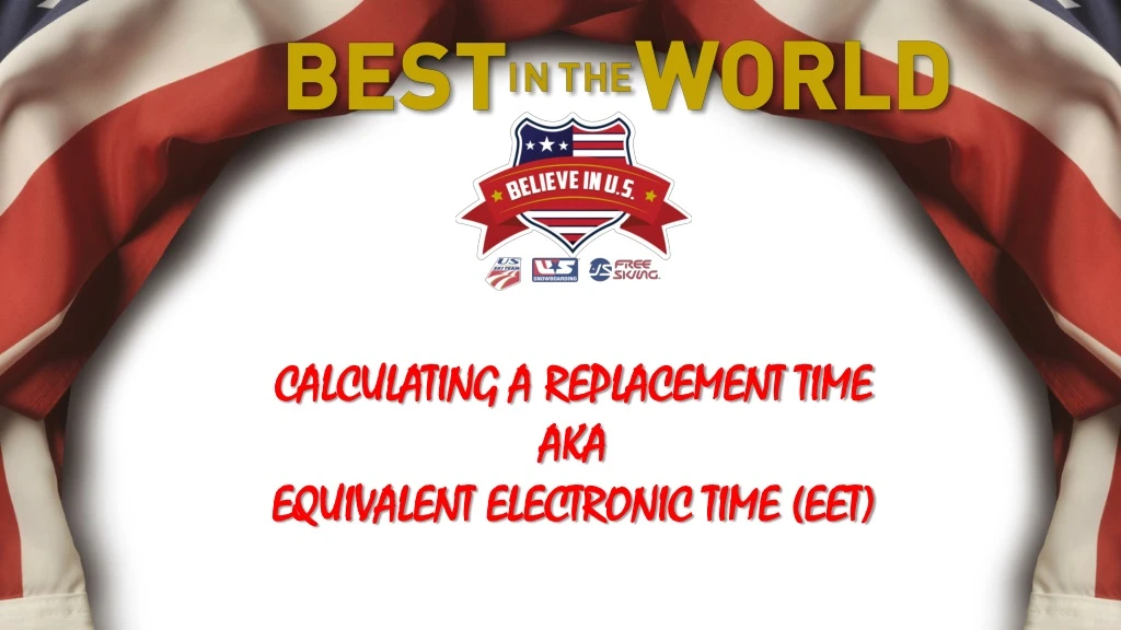 calculating a replacement time aka equivalent electronic time eet