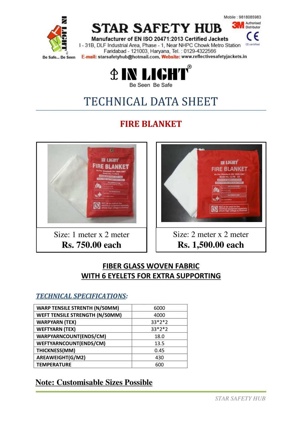 technical data sheet