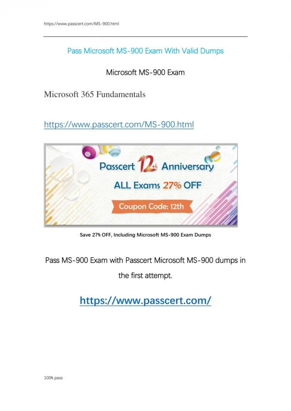 Microsoft MS-900 Exam Dumps