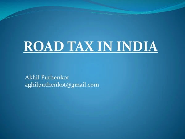 Check my Road Tax