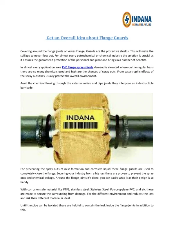Get an Overall Idea about Flange Guards