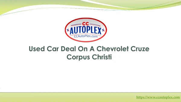 Used Car Deal On A Chevrolet Cruze Corpus Christi