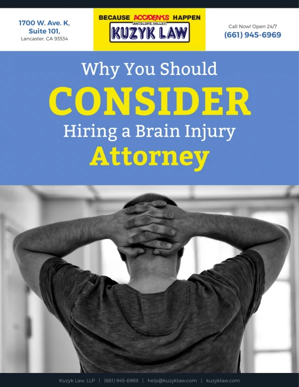 Why You Should Consider Hiring a Brain Injury Attorney