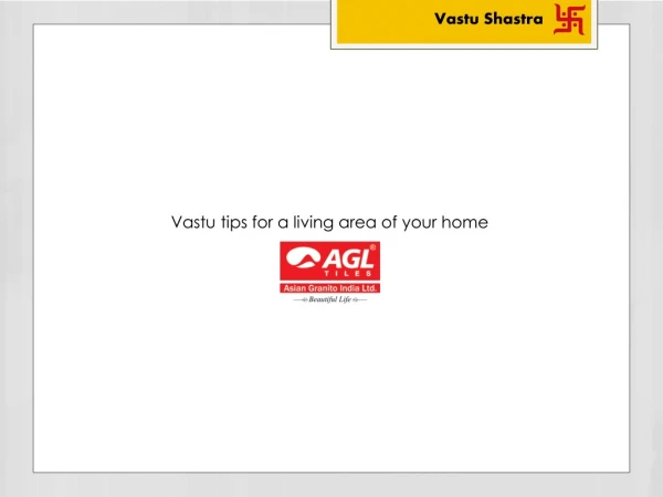 Vastu tips for a living area of your home by AGL
