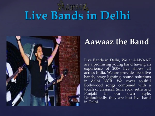 Live Bands in Delhi | Best | Top 10 Live Bands in Delhi