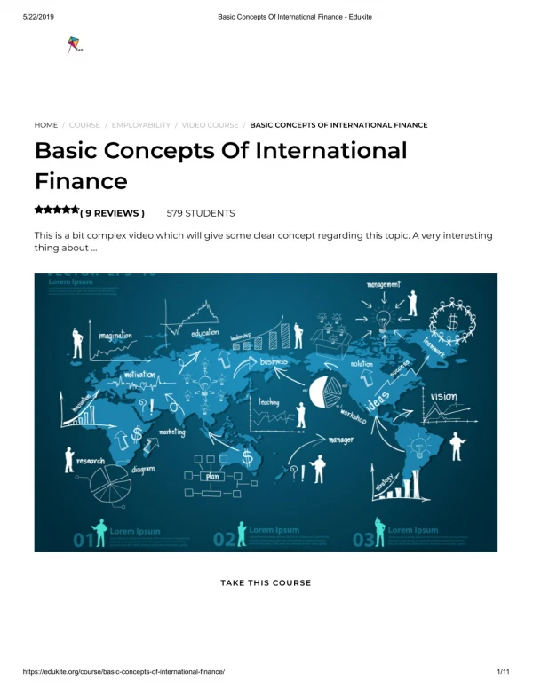 Basic Concepts Of International Finance - Edukite