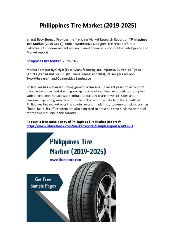 Philippines Tire Market Report-2025