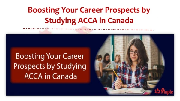 Boosting Your Career Prospects by Studying ACCA in Canada