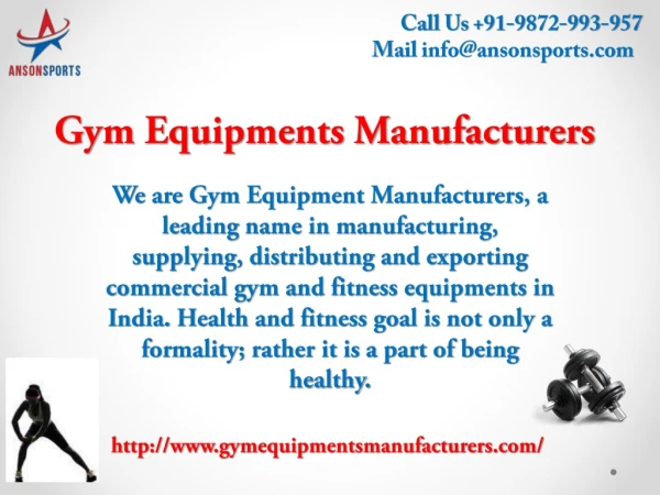 Get the best gym and exercise equipments