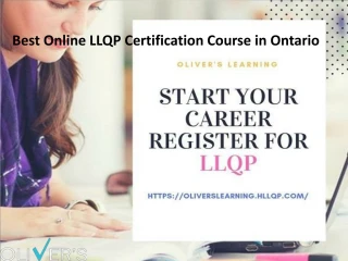 Best Online LLQP Certification Courses in Ontario