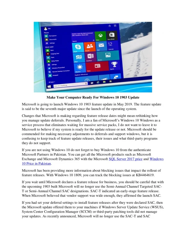 get an idea of the latest Windows 10 price in Pakistan