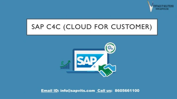 SAP C4C PDF | SAP C4C Training Material