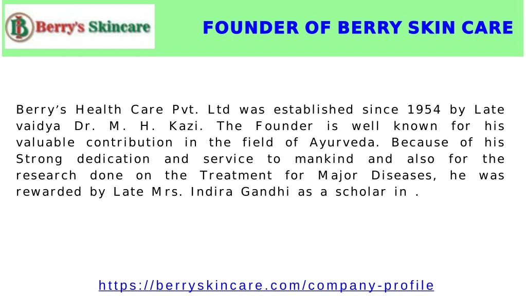 founder of ber of ber of berr of bery skin c skin