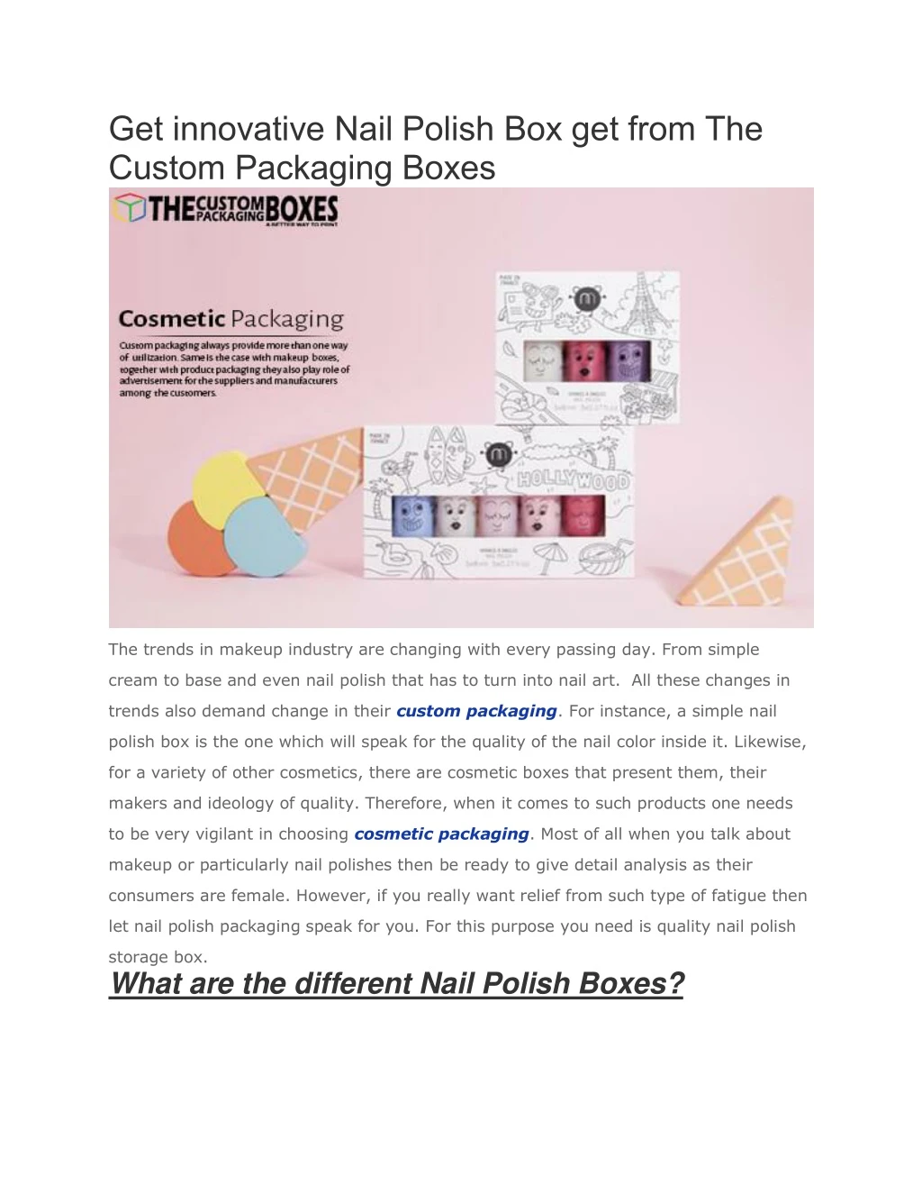 get innovative nail polish box get from