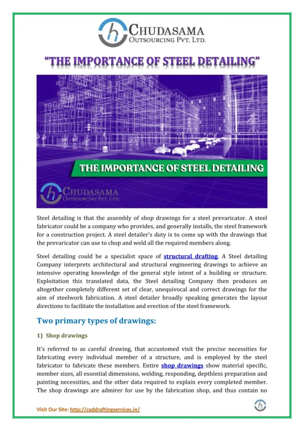 The Importance of Steel Detailing | Structural Steel Detailing Services