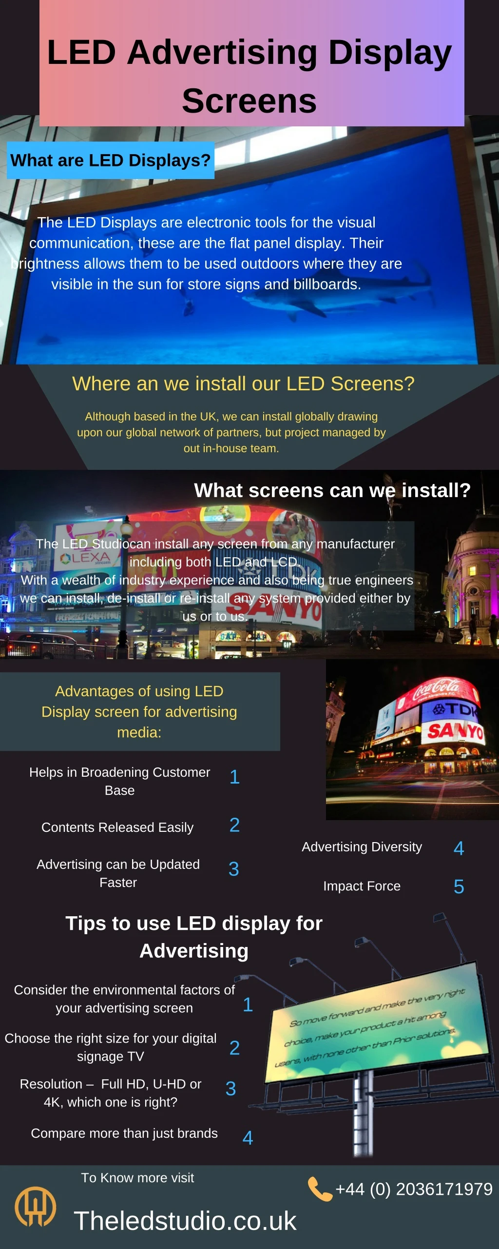 led advertising display screens