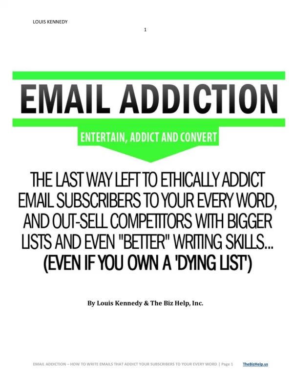Louis-Kennedy Chukwuka - Email Addiction (Clients Oasis)