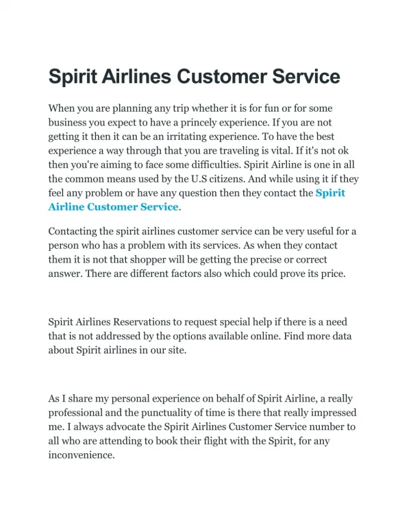 1877-546-7370 Spirit Airlines Customer Service