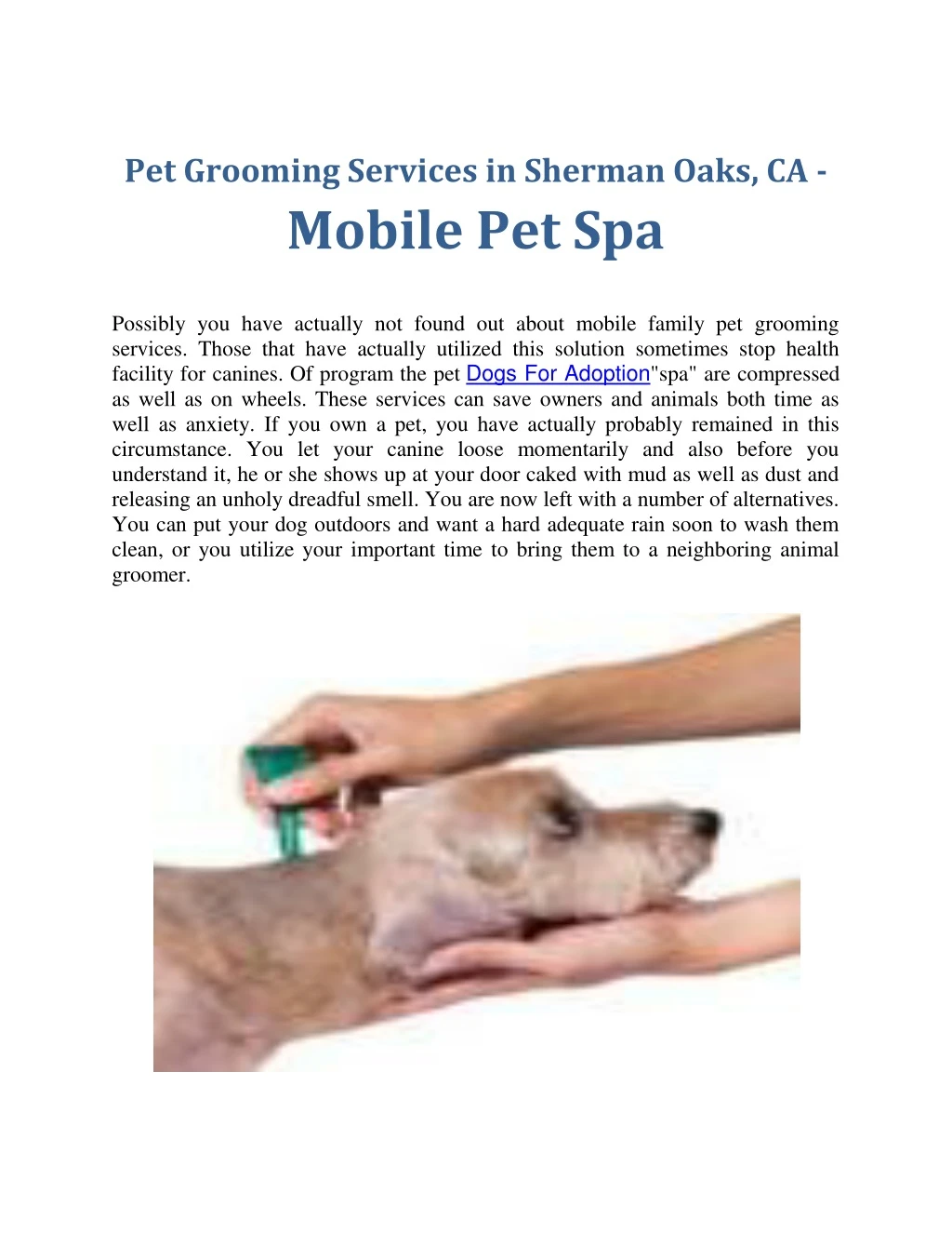 pet grooming services in sherman oaks ca mobile