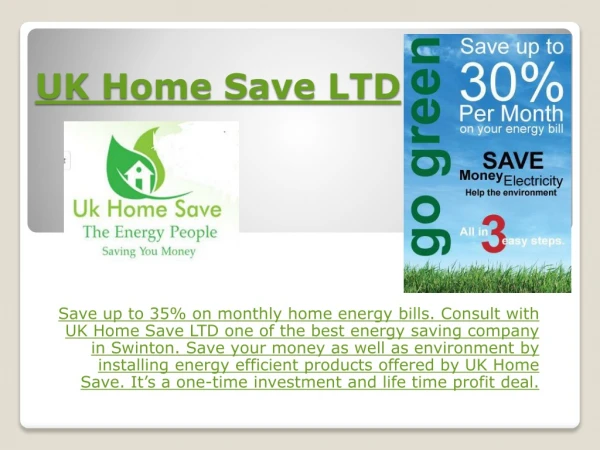 UK Home Save LTD | Offers Energy Saving Tips and Products