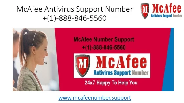 McAfee Antivirus Support Number (1)-888-846-5560