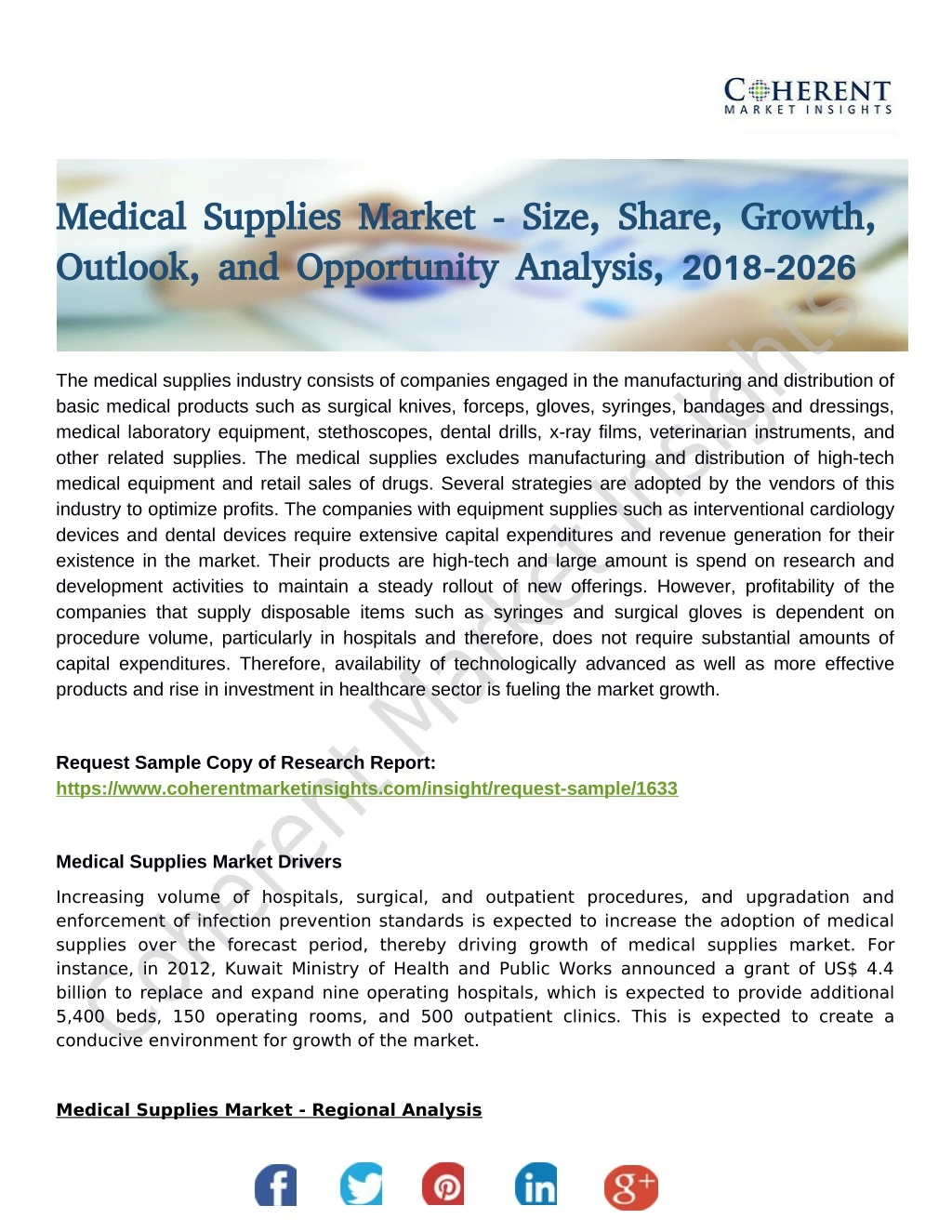 medical supplies market size share growth medical