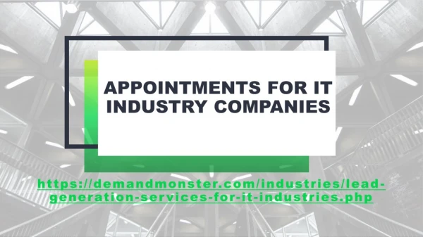 APPOINTMENTS FOR IT INDUSTRY COMPANIES