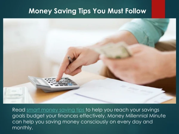 Best money saving tips you must follow