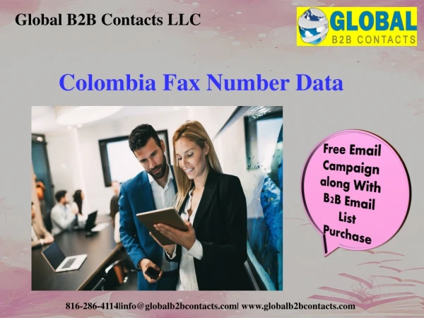 Colombia Fax Number Data