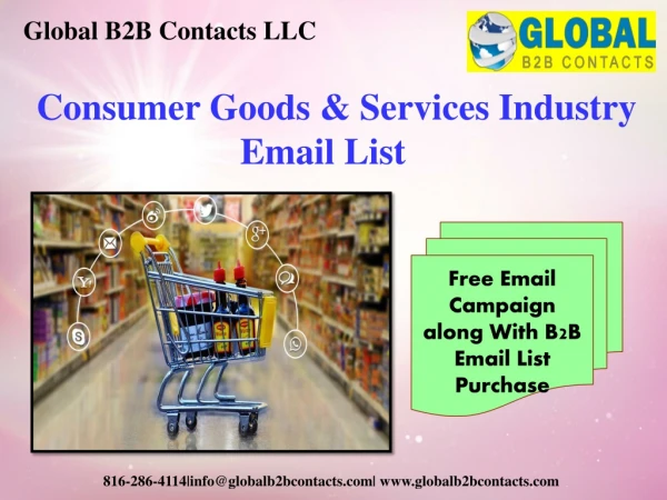 Consumer Goods & Services Industry Email Leads
