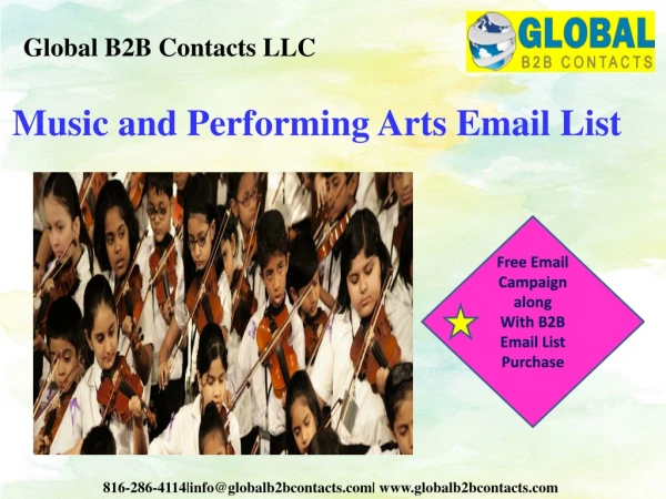 Music and Performing Arts Email List
