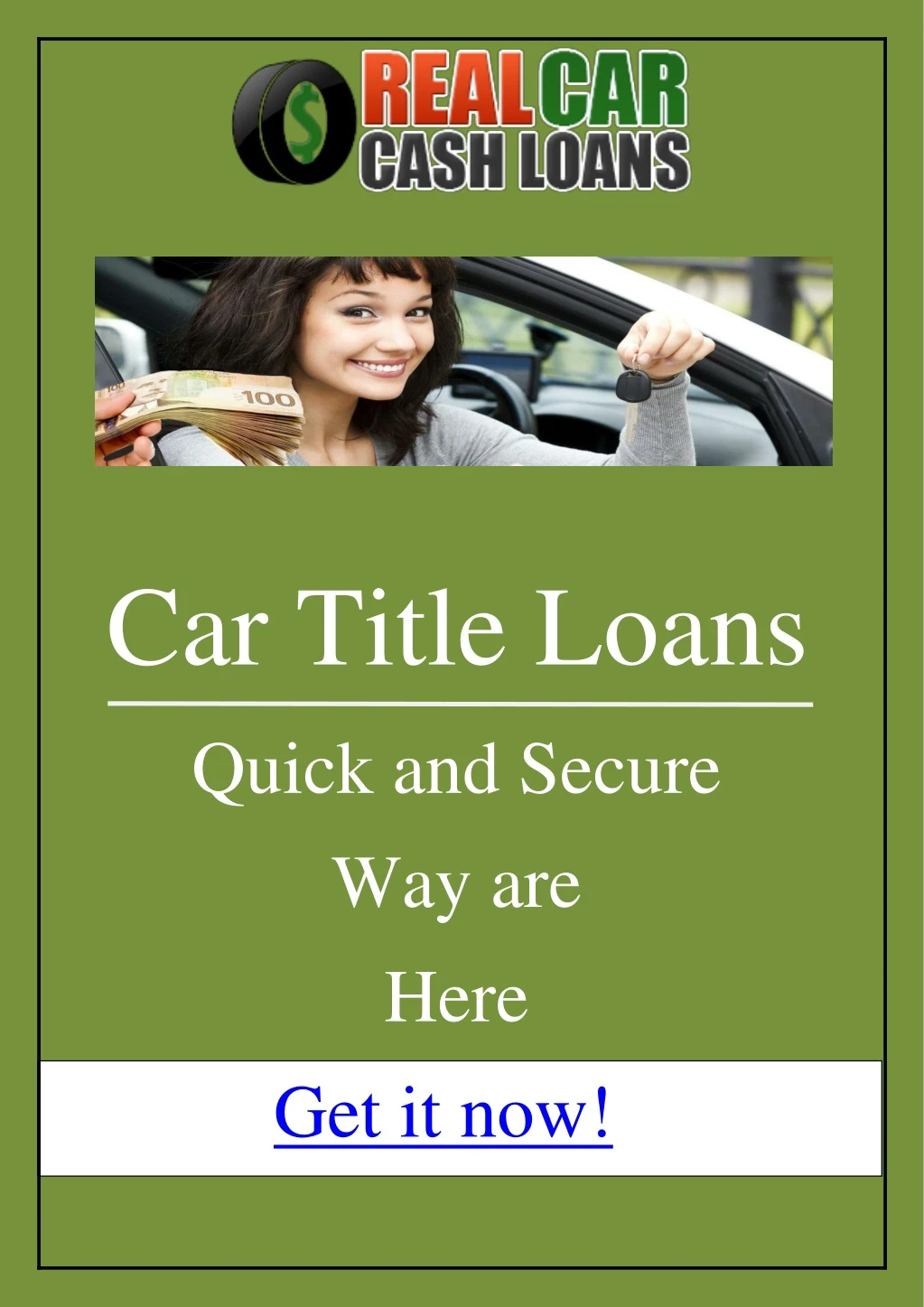 car title loans quick and secure way are here