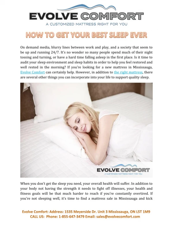 How To Get Your Best Sleep Ever