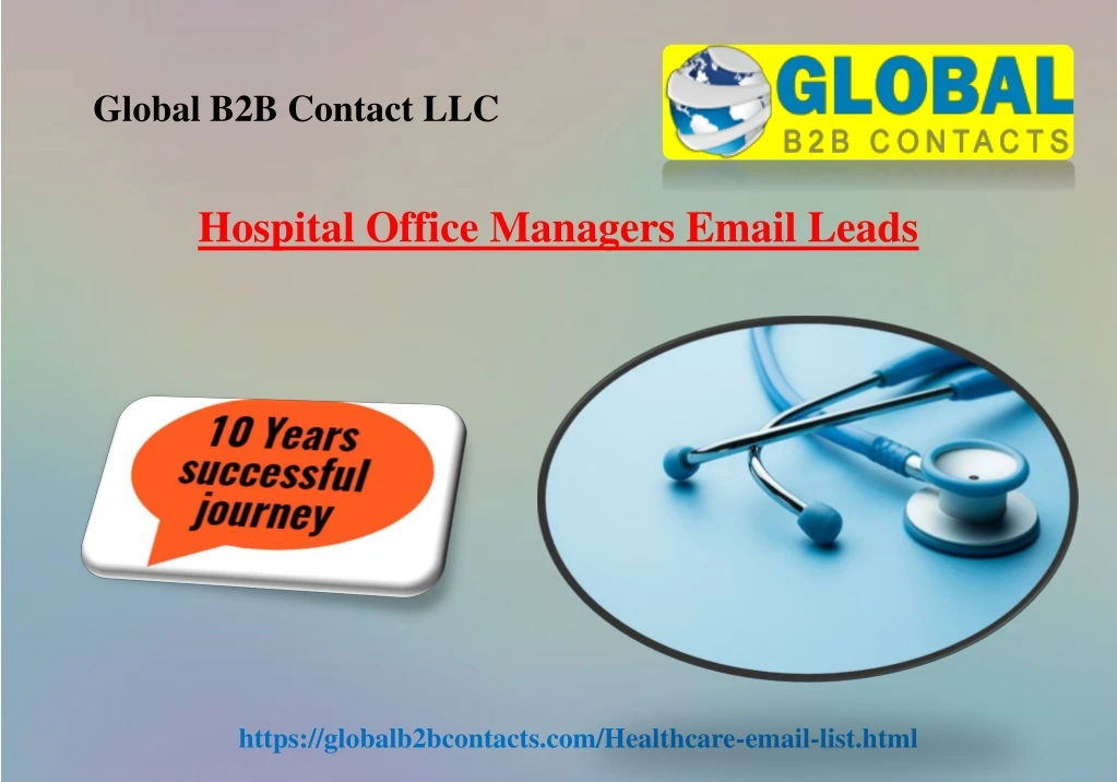 hospital office managers email leads