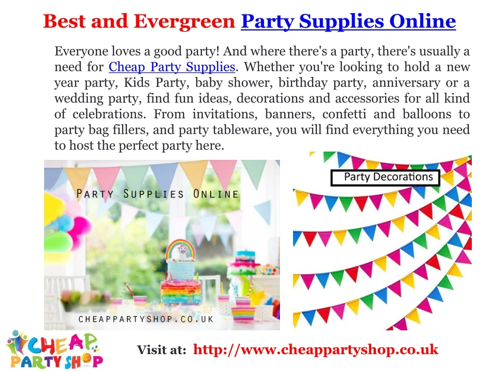 best and evergreen party supplies online everyone