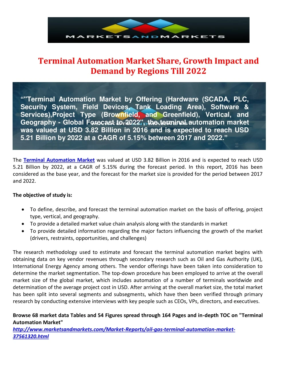 terminal automation market share growth impact