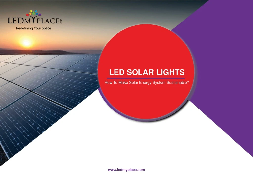led solar lights how to make solar energy system