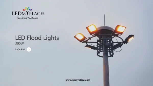 For Ultra Wide Illumination Choose LED Flood Light 300W