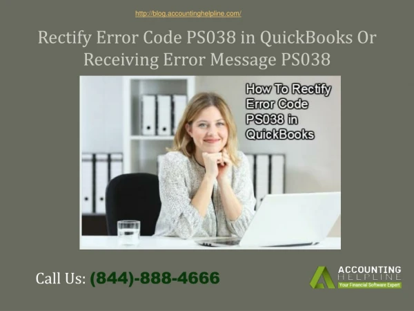Rectify Error Code PS038 in QuickBooks Or Receiving Error Message PS038