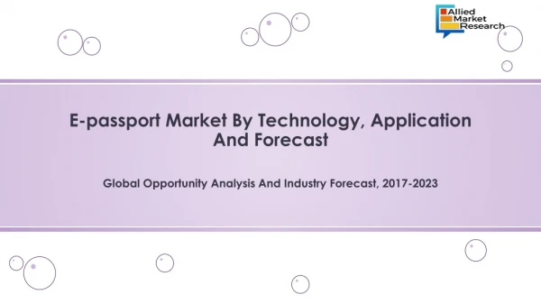 E-passport market - Future Growth