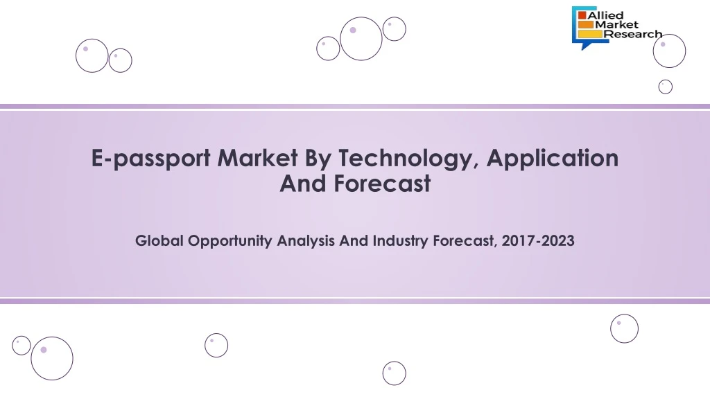 e passport market by technology application