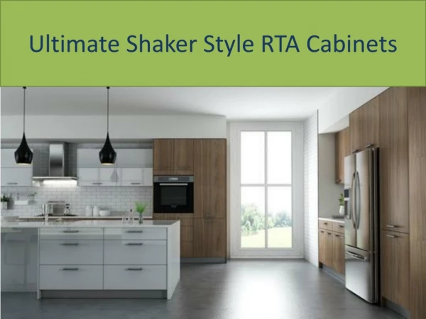 Ultimate Shaker Style RTA Cabinets