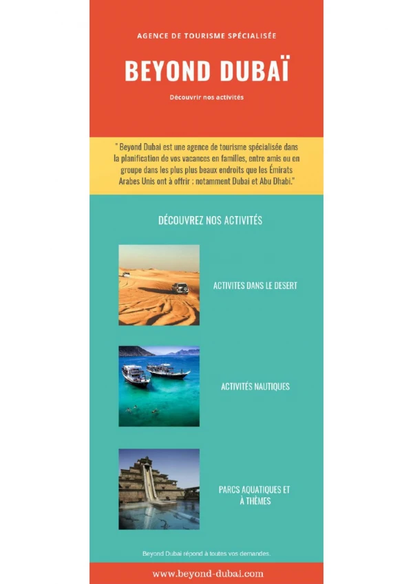Activité Dubai | Dubai Tourisme | Guide de voyage