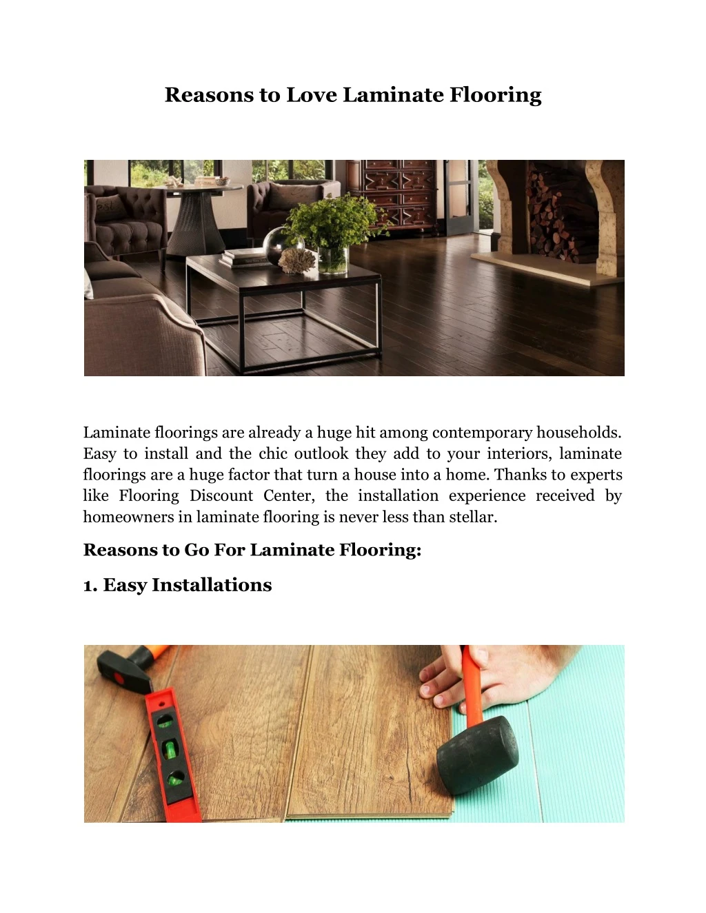 reasons to love laminate flooring