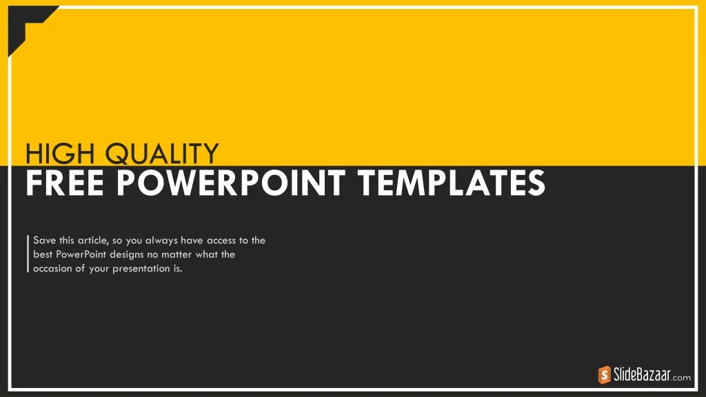 high quality free powerpoint templates