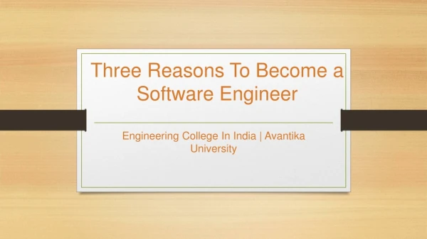 Reasons to become a Software Engineer - How to become a Software Engineer - Avantika University