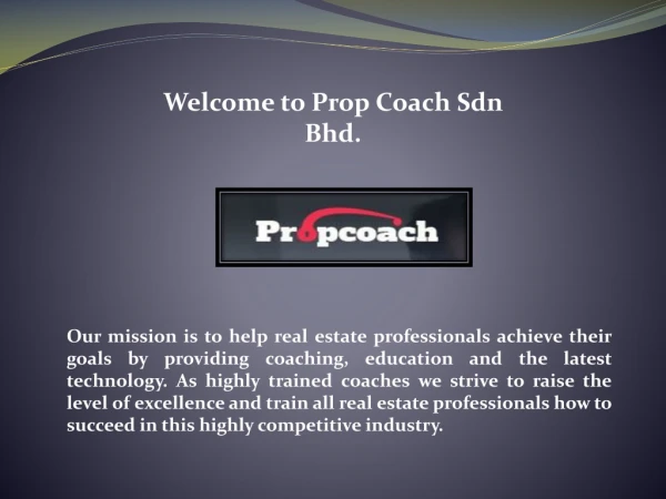 Real Estate Coaching Programs- PropCoach