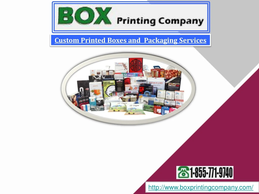 custom printed boxes and packaging services